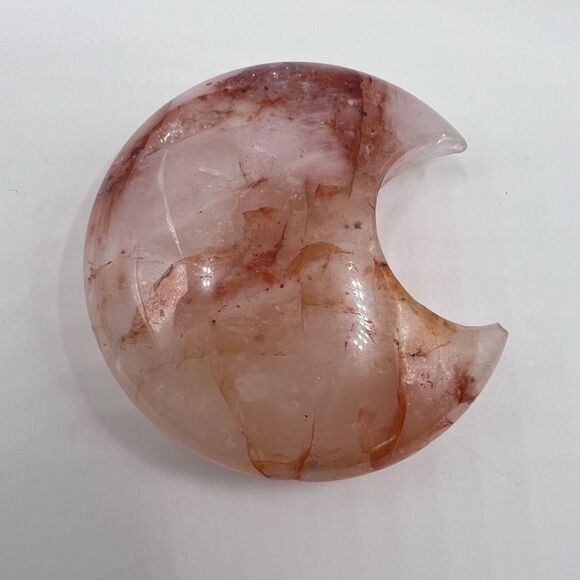 Fire Quartz Crystal Crescent Moon (6)‎ - Picture 5 of 11
